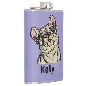 Graffiti French bulldog Heupfles (Rechts)