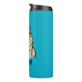 Graffiti French bulldog Thermosbeker (Geroteerd rechts)