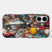Graffiti Frequentie Telefoonhoes Case-Mate iPhone Case (Achterkant (horizontaal))