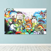 Graffiti Fun Canvas Afdruk (Insitu (Houten vloer))