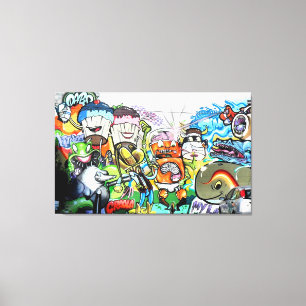 Graffiti Fun Canvas Afdruk