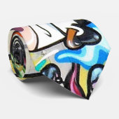 Graffiti Fun Stropdas (Opgerold)