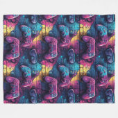 Graffiti GameController Stedelijk Patroon Gamer Ka Fleece Deken (Voorkant (Horizontaal))