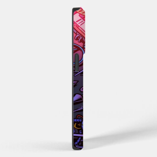 Graffiti gaming Hoesje-Mate iPhone case (Achterkant / Rechts)