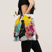 Graffiti Garden Muse Riso Dubbelzijdig🎨🌿 Tote Bag (Dichtbij)