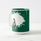 Graffiti & Garden Tweekleurige Koffiemok (Voorkant links)