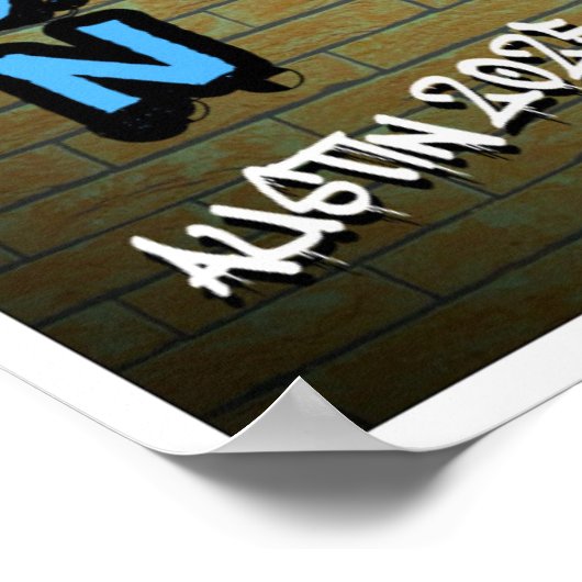 Graffiti Garrett Wilson 2025 Poster (Hoek)