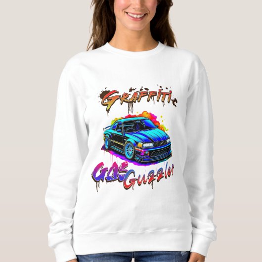 GRAFFITI GAS GUZZLER - DRIFT CAR TRUI (Voorkant)