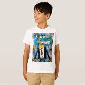 Graffiti Gator Straatkunst Krokodil T-shirt (Voorkant volledig)