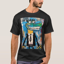 Graffiti Gator Straatkunst Krokodil T-shirt