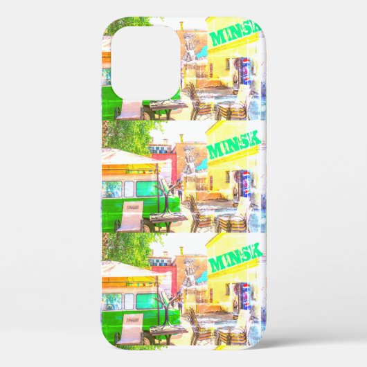 Graffiti-gebied van de architectuur van Minsk Bela Case-Mate iPhone Case (Achterkant)