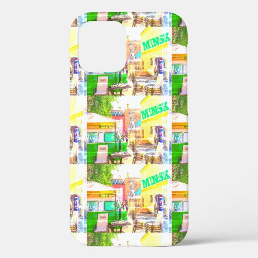 Graffiti-gebied van de architectuur van Minsk Bela Case-Mate iPhone Case (Achterkant)
