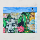 graffiti-gebouw in dubuque briefkaart (Voorkant)