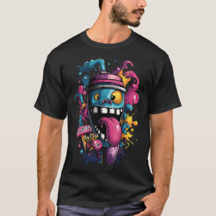 Graffiti Geen Pet Spray Kan Streetwear T-shirt Des