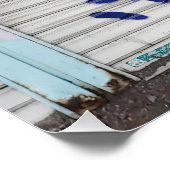 Graffiti gefotografeerd in Shinjuku, Japan Perfect Poster (Hoek)