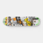 Graffiti-geïnspireerd ontwerp en gedurfde Abstract Persoonlijk Skateboard (Horizontaal)