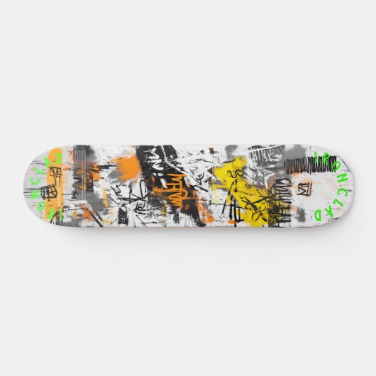 Graffiti-geïnspireerd ontwerp en gedurfde Abstract Persoonlijk Skateboard (Horizontaal)
