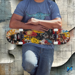 Graffiti-geïnspireerde gedurfde Abstracte symbolen Persoonlijk Skateboard