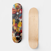Graffiti-geïnspireerde gedurfde Abstracte symbolen Persoonlijk Skateboard (Voorkant)