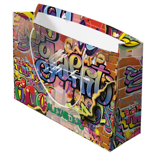 Graffiti gekrabd, gekrabd, of GESPIJNDE stenen Groot Cadeauzakje (Achterkant Gekanteld)