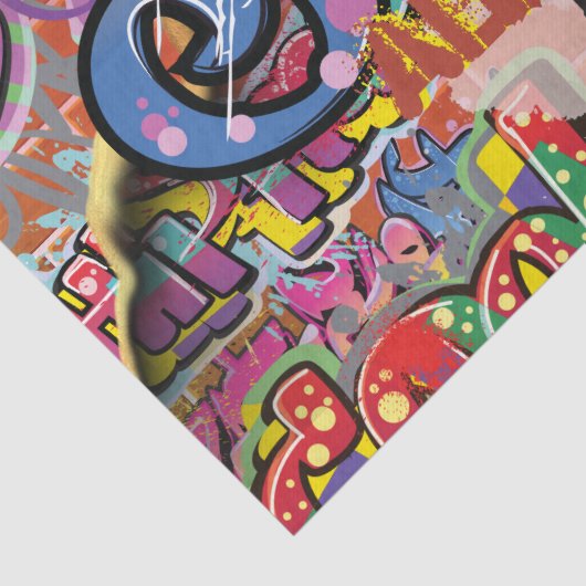 Graffiti gekrabd, gekrabd, of GESPIJNDE stenen Tissuepapier (Detail)