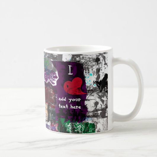 Graffiti gepersonaliseerd Mug Koffiemok (Rechts)