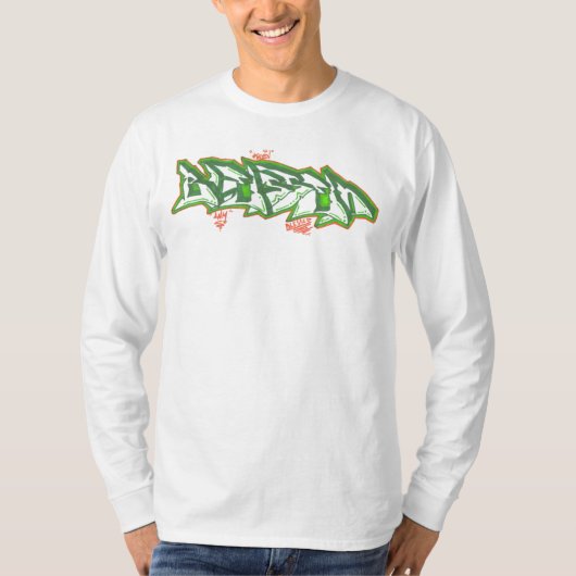 Graffiti gezegend t-shirt (Voorkant)
