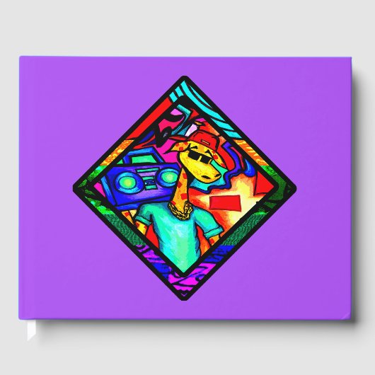 Graffiti Giraffe Diamond Gastenboek (Voorkant)