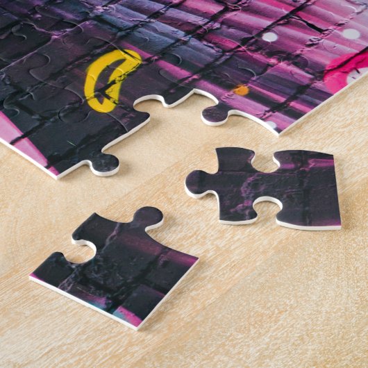 Graffiti girl 252 puzzel legpuzzel (Zijkant)