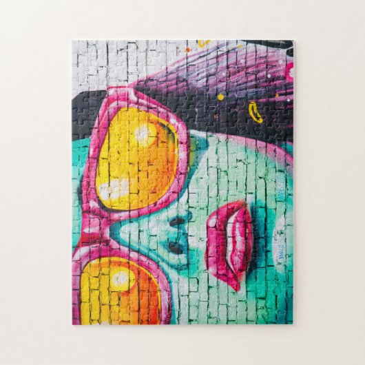 Graffiti girl 252 puzzel legpuzzel (Verticaal)