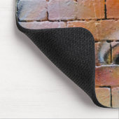 Graffiti Girl Paarse Blue ogen Muismat (Hoek)