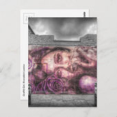 Graffiti Girl, Shoreditch London Briefkaart (Voorkant / Achterkant)