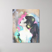 Graffiti Girl, verouderd Canvas (Voorkant)