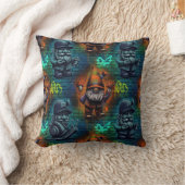 Graffiti Gnome Throw Pillow Kussen (Deken)