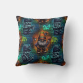 Graffiti Gnome Throw Pillow Kussen (Achterkant)