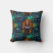 Graffiti Gnome Throw Pillow Kussen (Voorkant)