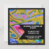 Graffiti Gothic Web Birthday Invitation Kaart (Achterkant)