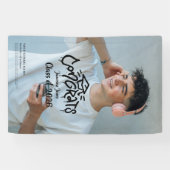 Graffiti Graduate | Aangepast foto diploma-teken Spandoek (Horizontaal)