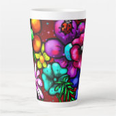 Graffiti Graffiti Art Flower Flowers Latte Mok (Voorkant)