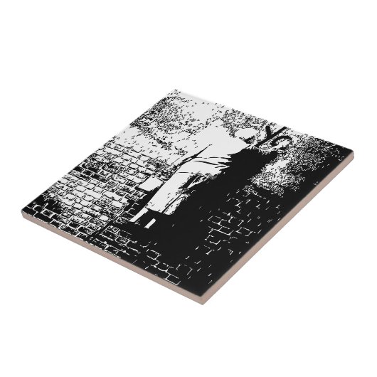 Graffiti Grandma Tegeltje (Zijkant)