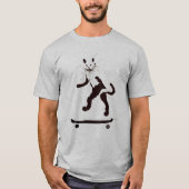 Graffiti Graphic Cat Skateboarder T-Shirt (Voorkant)