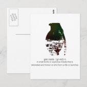 Graffiti Grenade Briefkaart (Voorkant / Achterkant)