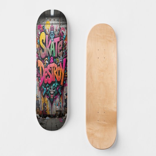 Graffiti Grind Deck Edition 1 Persoonlijk Skateboard (Voorkant)