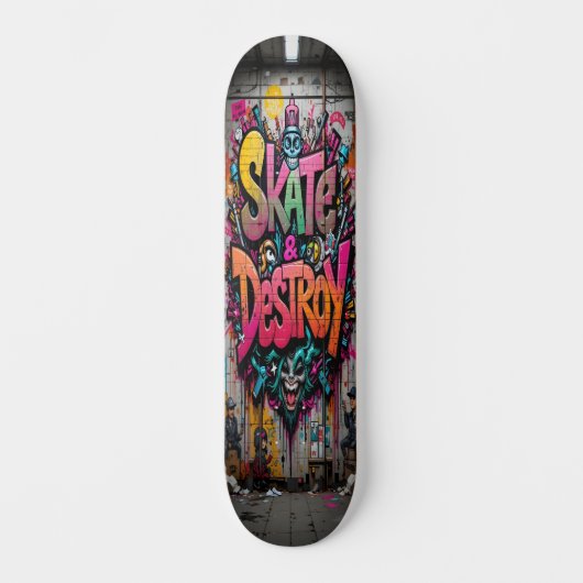 Graffiti Grind Deck Edition 1 Persoonlijk Skateboard (Voorkant)