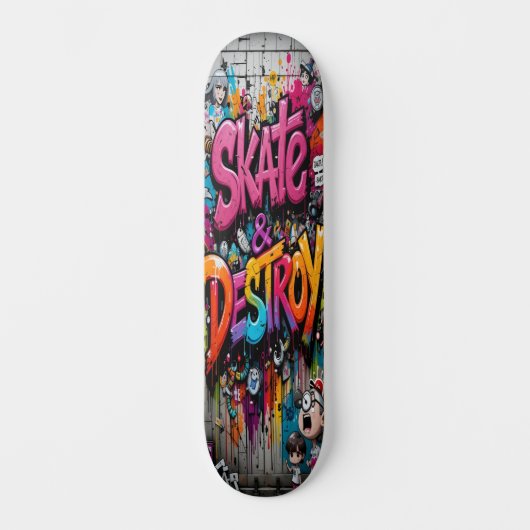 Graffiti Grind Deck Edition 3 Persoonlijk Skateboard (Voorkant)