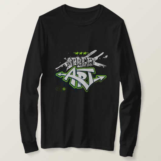 Graffiti Groen Design T-shirt (Design voorkant)