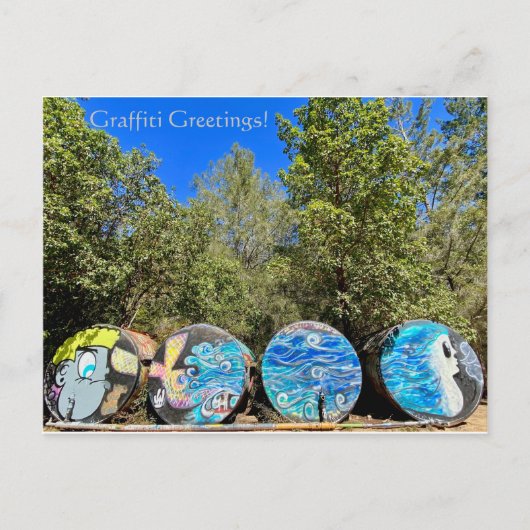 Graffiti Groeten! Briefkaart (Voorkant)