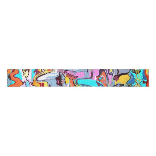 Graffiti Grosgrain Lint (Voorkant)