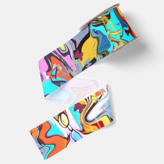 Graffiti Grosgrain Lint (Achterkant)