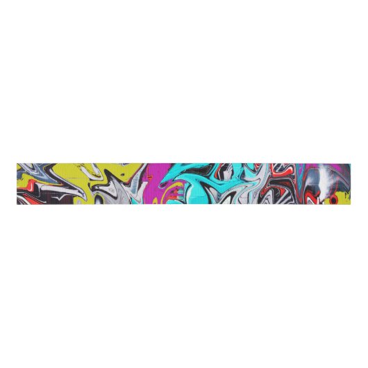 Graffiti Grosgrain Lint (Voorkant)